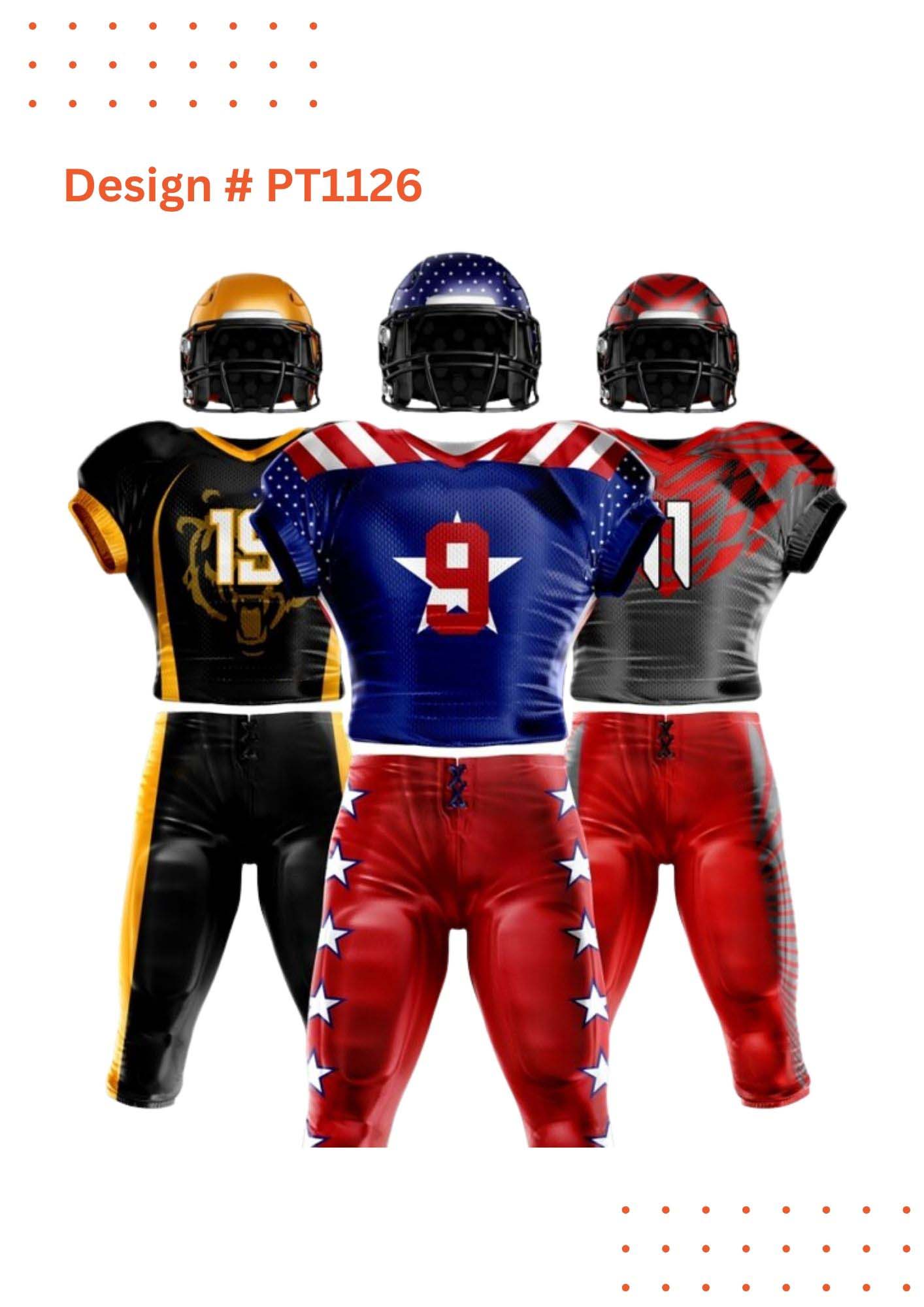 Custom Football Uniform Mockups